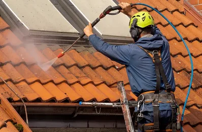 Démoussage et hydrofuge de toiture à Doazon